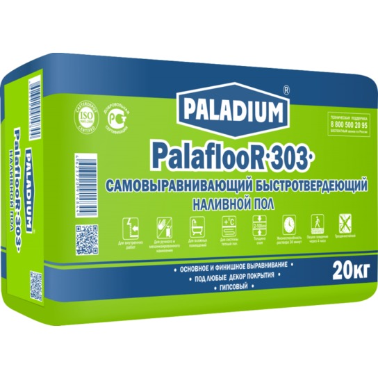Быстротвердеющий наливной пол Paladium PalaflooR-303 (Палафлоор-303) 20 кг