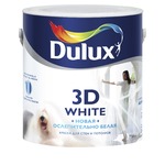Краска для потолков Dulux 3d-white 2,5 л