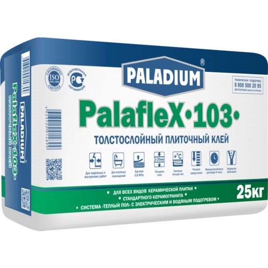 Толстослойный плиточный клей Paladium PalafleX-103 (Палафлекс-103) 25 кг